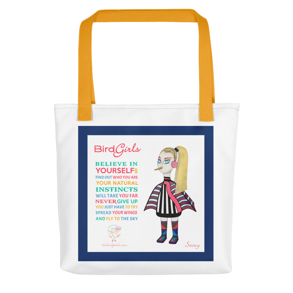 Snowy Tote bag - thebirdgirls.com