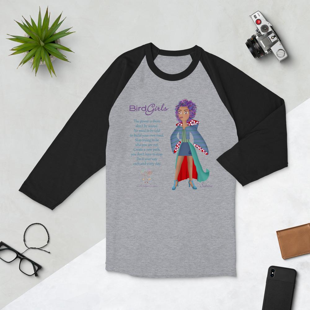 Sabina 3/4 sleeve raglan shirt - The BirdGirls
