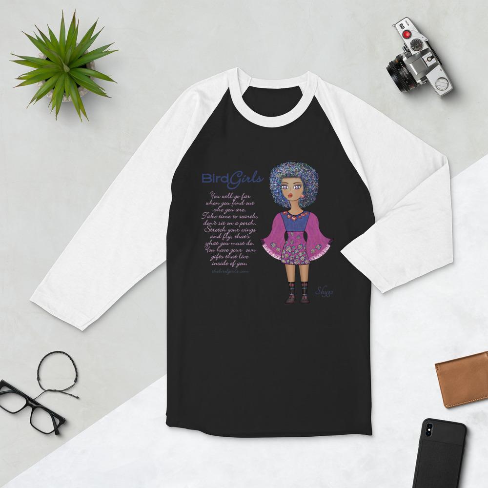 Shygo 3/4 sleeve raglan shirt - The BirdGirls