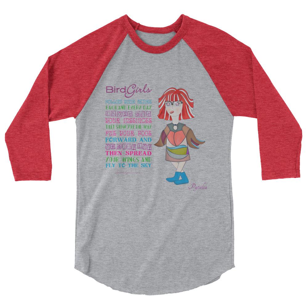Pytualia 3/4 sleeve raglan shirt - The BirdGirls
