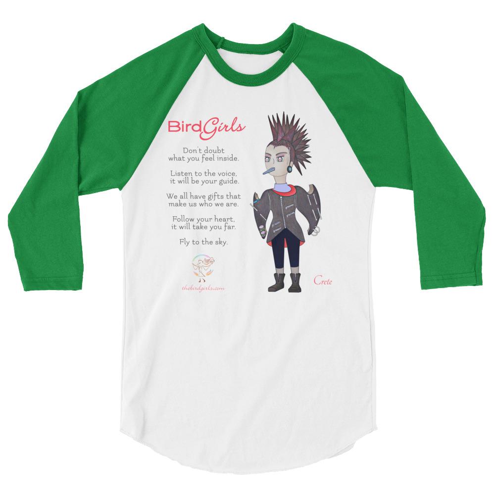 Crete 3/4 sleeve raglan shirt - The BirdGirls