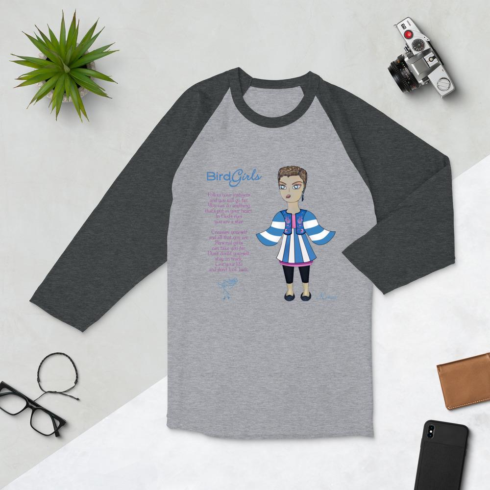 Korial 3/4 sleeve raglan shirt - The BirdGirls