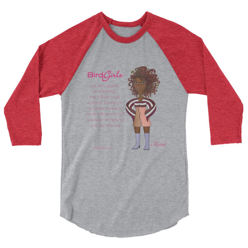 Mahalia 3/4 sleeve raglan shirt - The BirdGirls