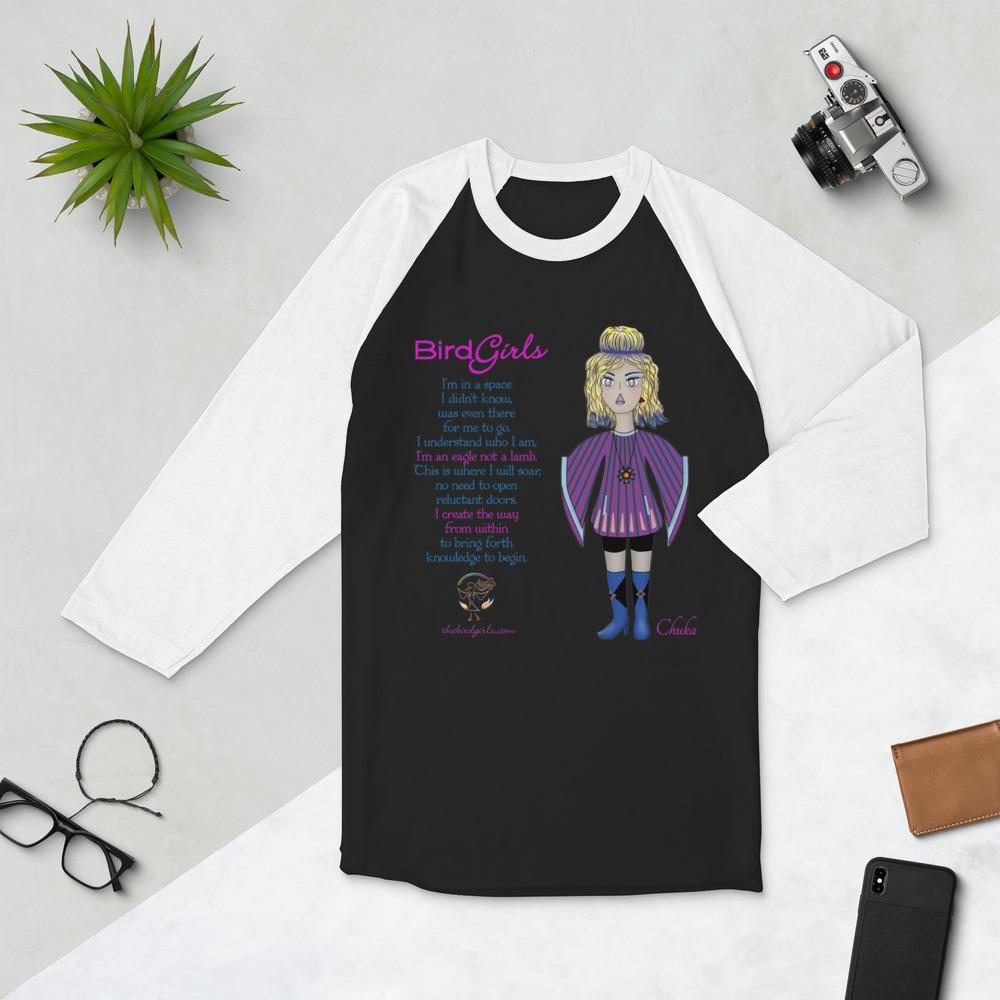 Chukar 3/4 sleeve raglan shirt - The BirdGirls