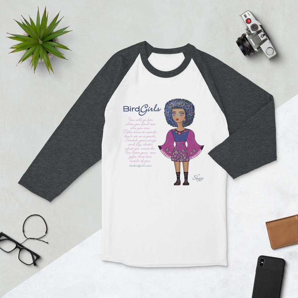 Shygo 3/4 sleeve raglan shirt - The BirdGirls