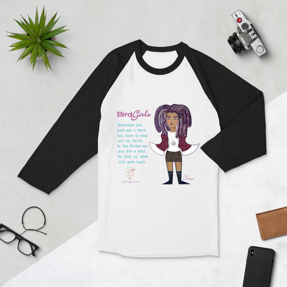 Turaco 3/4 sleeve raglan shirt - The BirdGirls