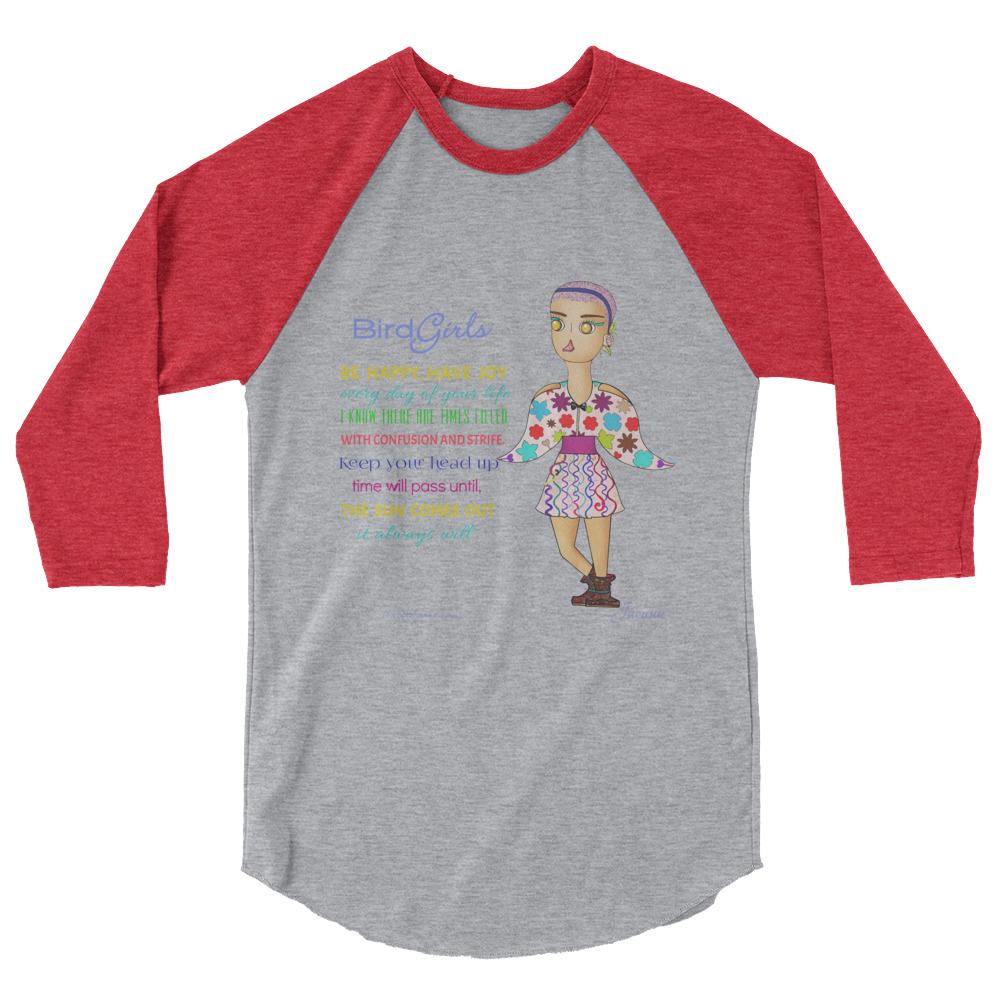 Jacana 3/4 sleeve raglan shirt - The BirdGirls