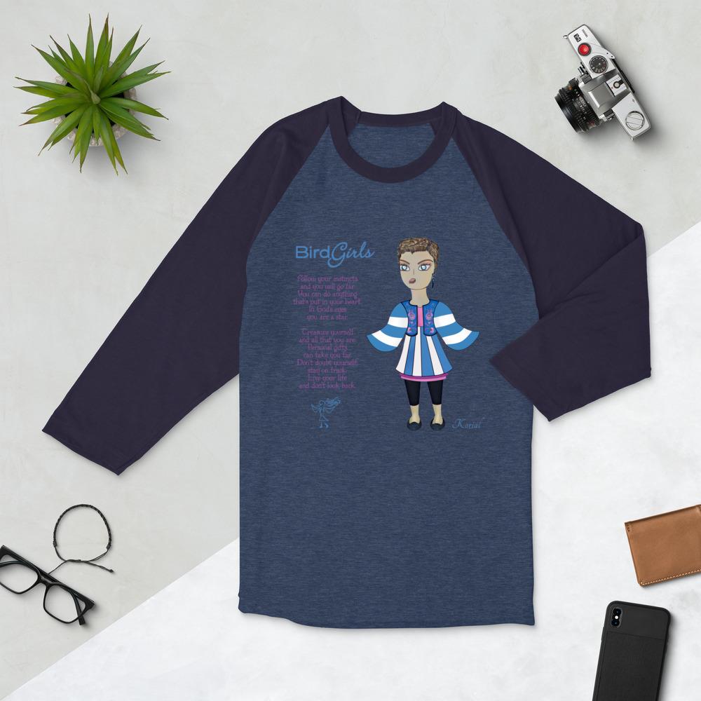 Korial 3/4 sleeve raglan shirt - The BirdGirls