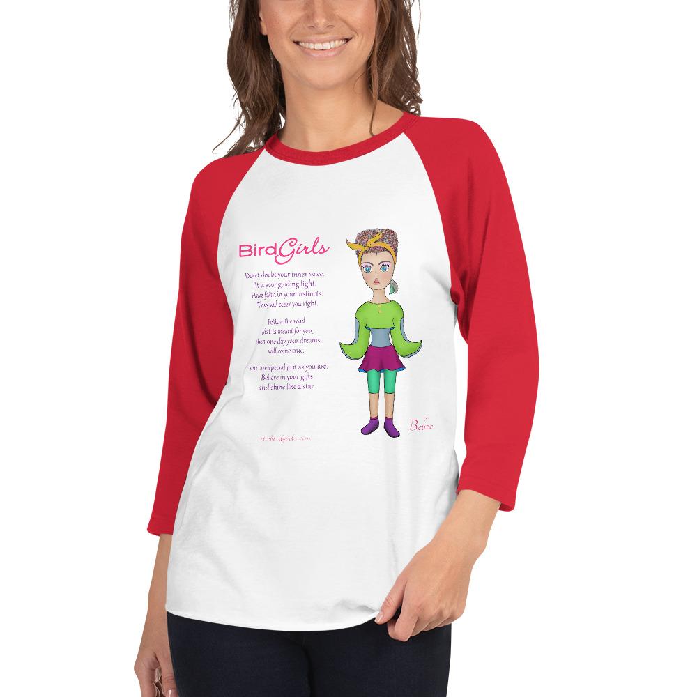 Belize 3/4 sleeve raglan shirt - The BirdGirls