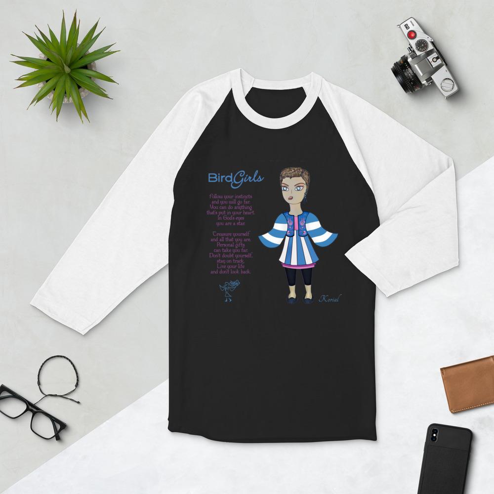 Korial 3/4 sleeve raglan shirt - The BirdGirls