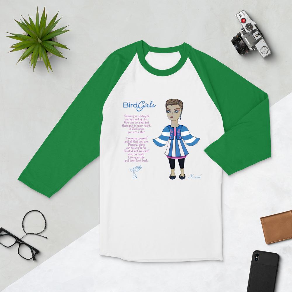 Korial 3/4 sleeve raglan shirt - The BirdGirls