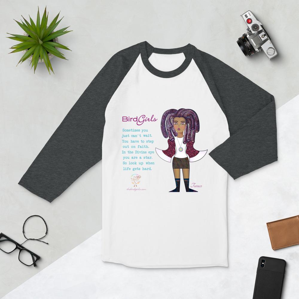 Turaco 3/4 sleeve raglan shirt - The BirdGirls