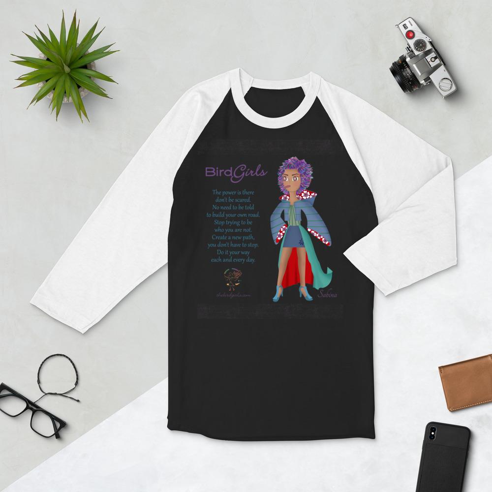 Sabina 3/4 sleeve raglan shirt - The BirdGirls