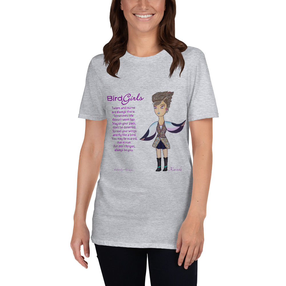 Kalinda Poem Short-Sleeve Unisex T-Shirt - thebirdgirls.com