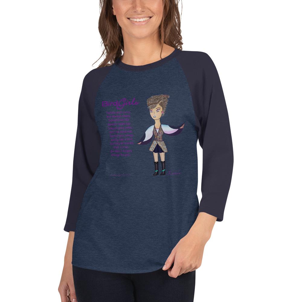 Kalinda 3/4 sleeve raglan shirt - The BirdGirls