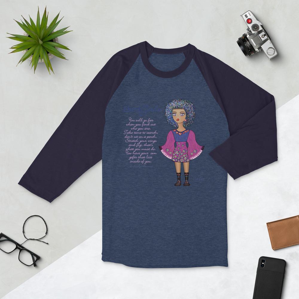 Shygo 3/4 sleeve raglan shirt - The BirdGirls