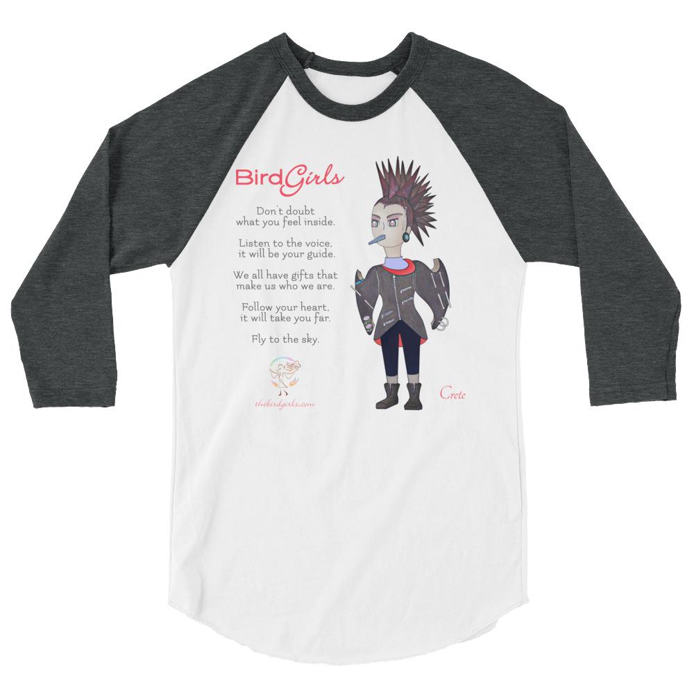 Crete 3/4 sleeve raglan shirt - The BirdGirls