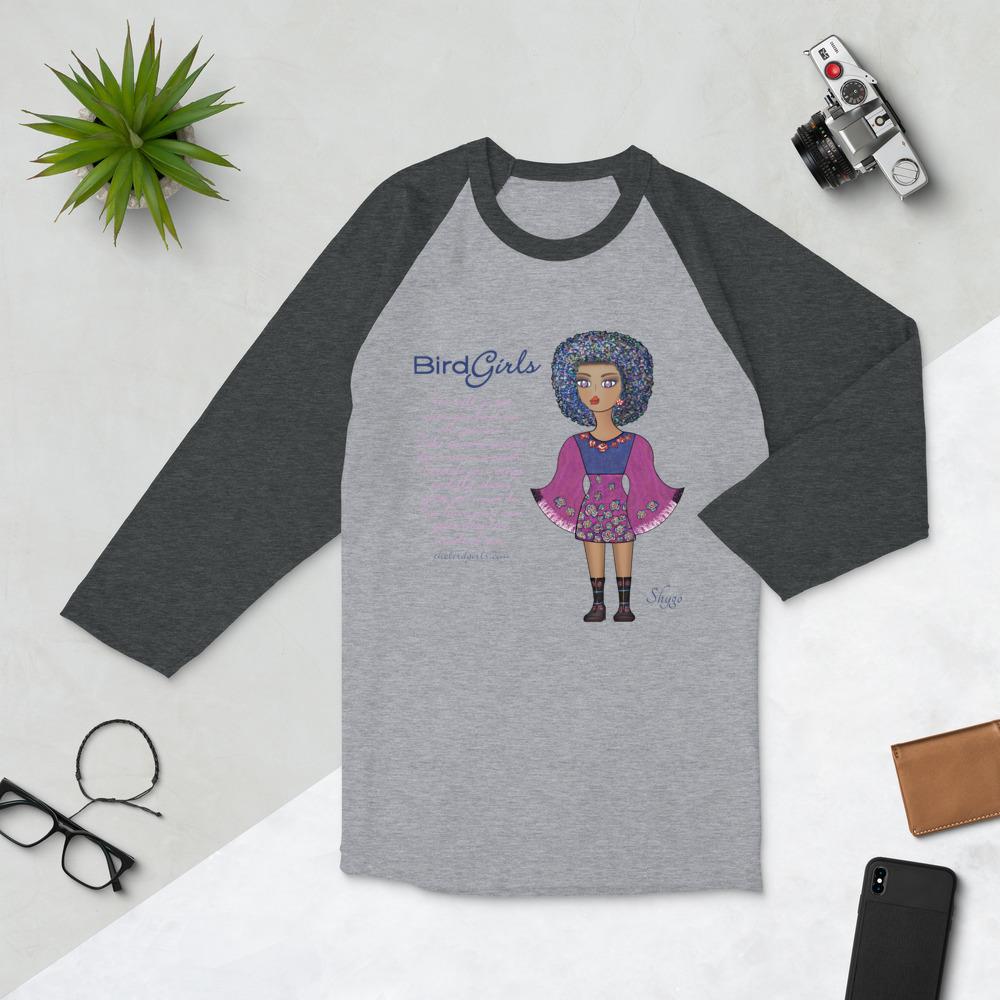 Shygo 3/4 sleeve raglan shirt - The BirdGirls