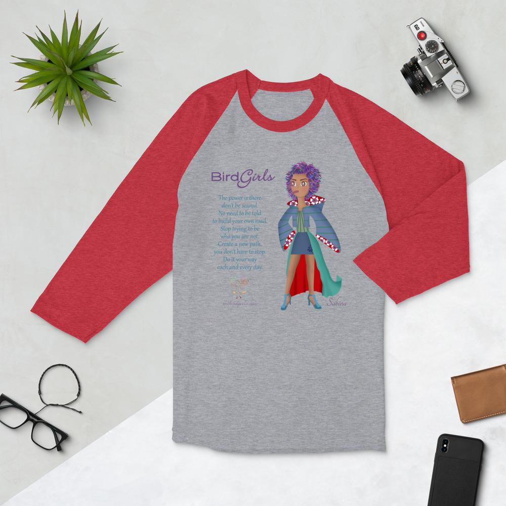 Sabina 3/4 sleeve raglan shirt - The BirdGirls