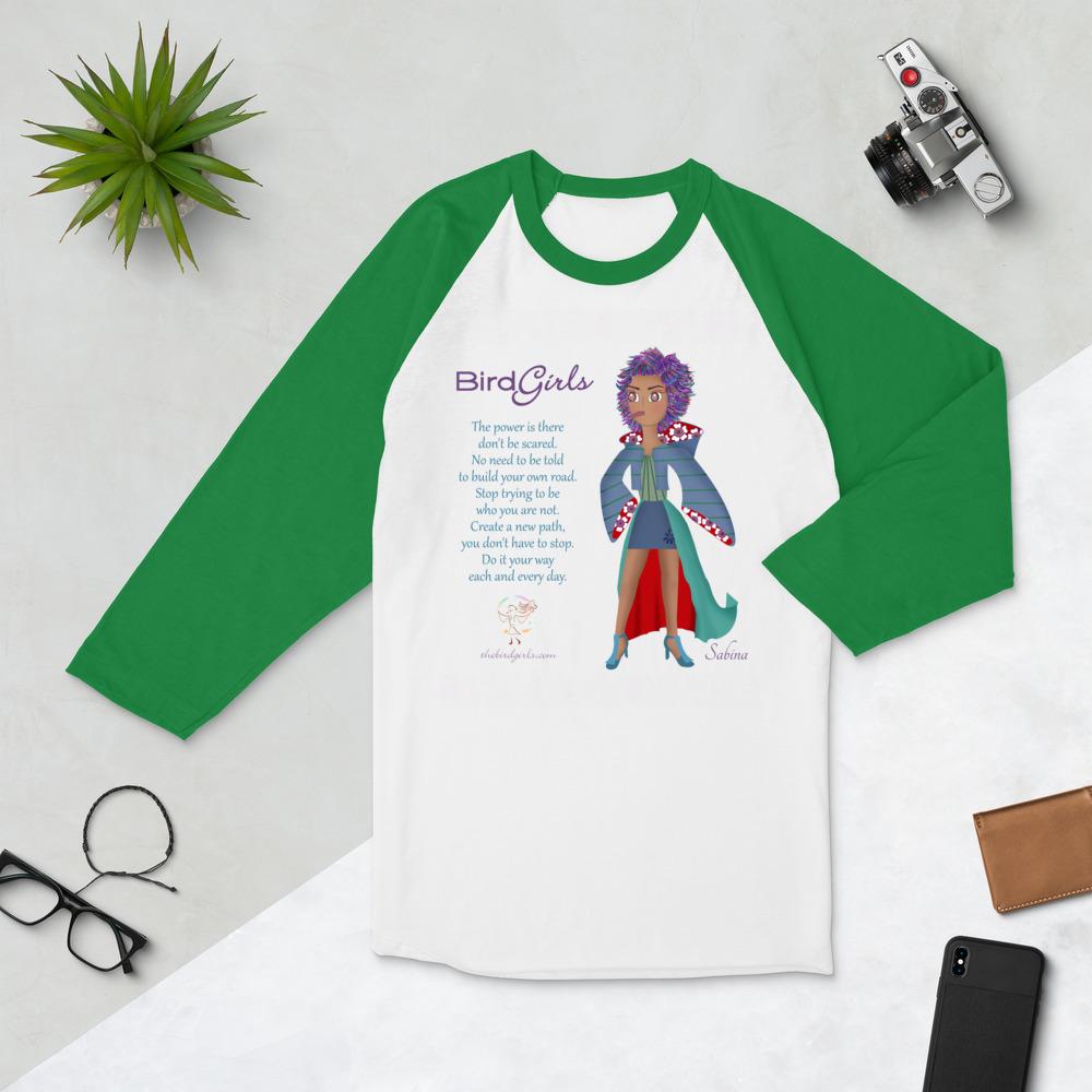 Sabina 3/4 sleeve raglan shirt - The BirdGirls