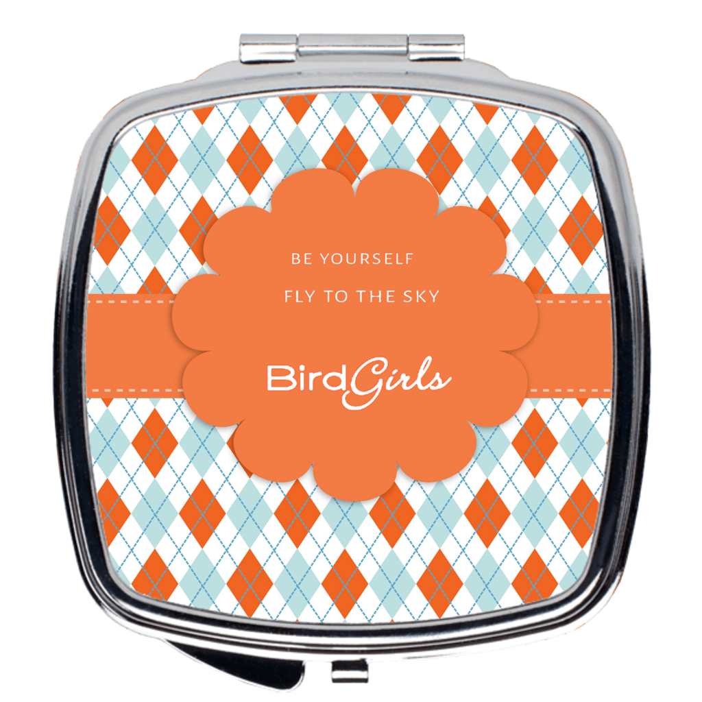 "Be Yourself, Fly to the Sky" Compact Mirror - thebirdgirls.com