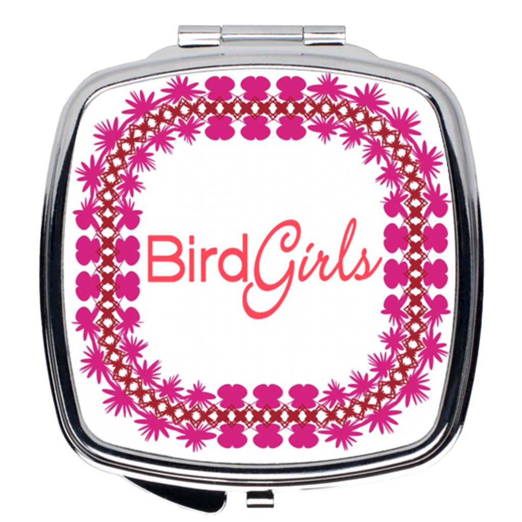 BirdGirls Floral Compact Mirror - thebirdgirls.com