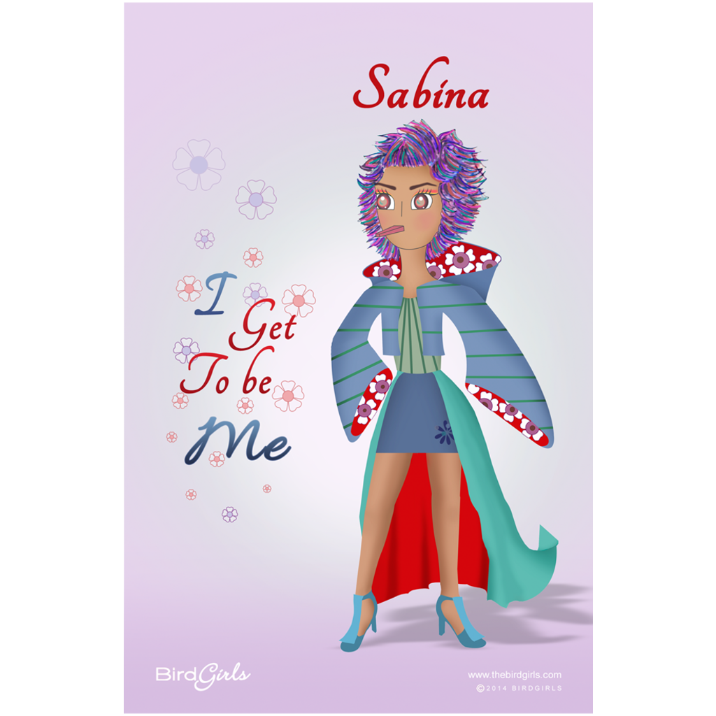 Sabina Slogan Art Posters - thebirdgirls.com