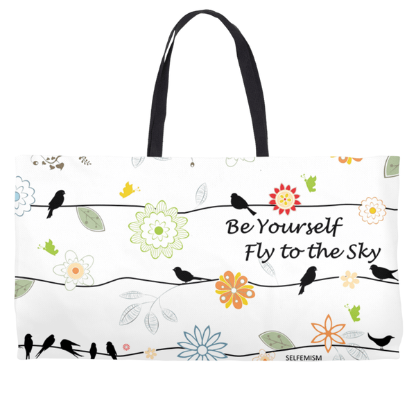 BirdGirl Floral Vine Weekender Totes - thebirdgirls.com