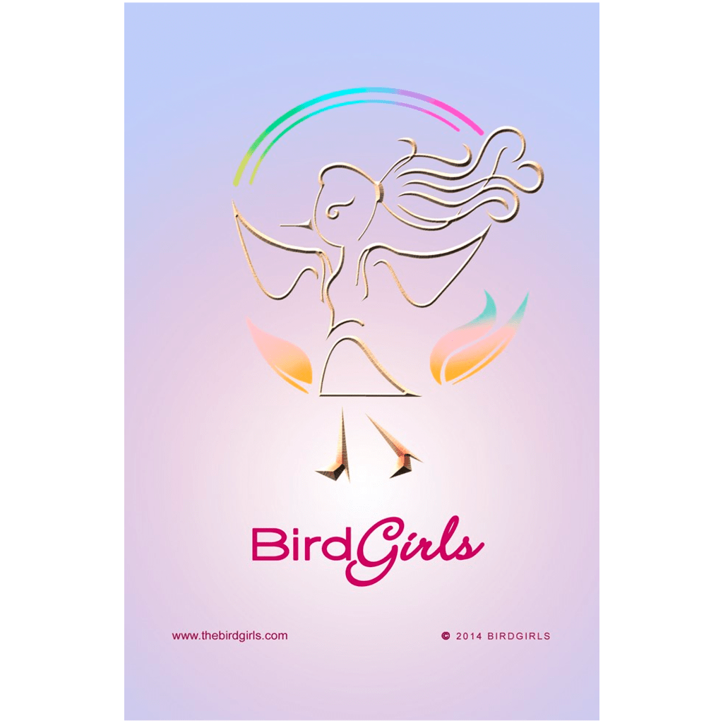 BirdGirl Blue Logo Posters - thebirdgirls.com