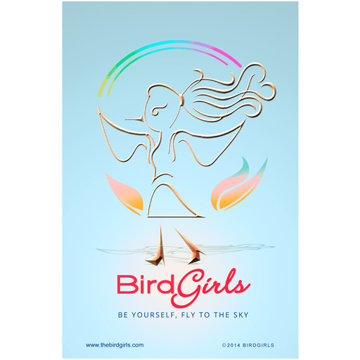 BirdGirl Blue Robin Logo Posters - thebirdgirls.com
