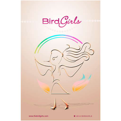 BirdGirl Beige Logo Posters - thebirdgirls.com