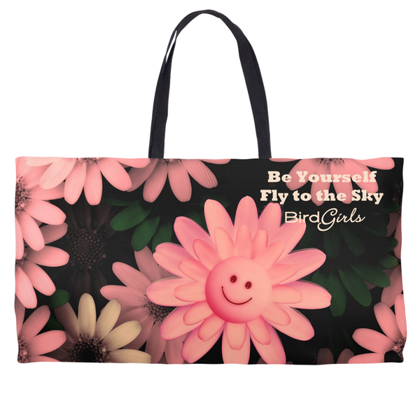 BirGirl Pink Daisy Weekender Totes - thebirdgirls.com