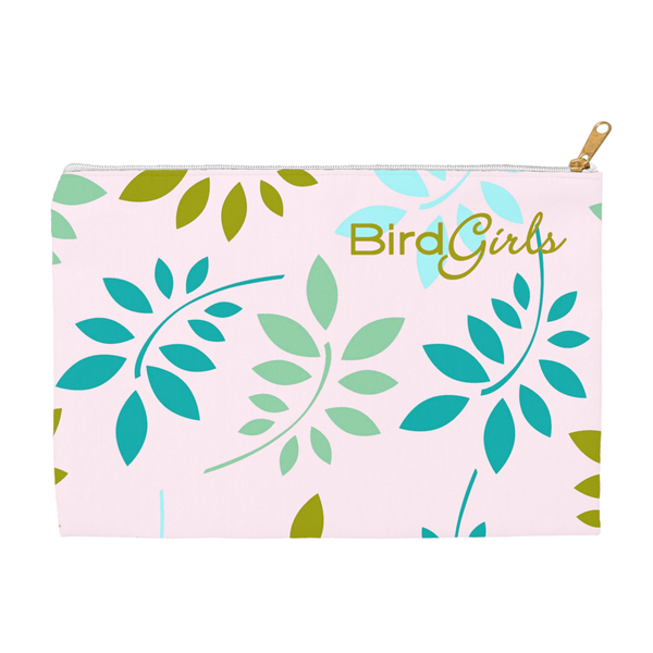 BirdGirl Leaf Medley Accessory Pouches - thebirdgirls.com