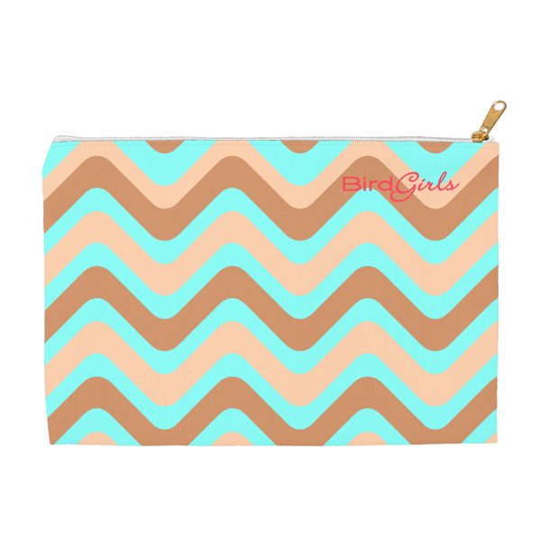 BirdGirls Wavy Accessory Pouches - thebirdgirls.com