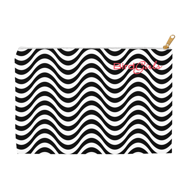 BirdGirls Black and White Accessory Pouches - thebirdgirls.com