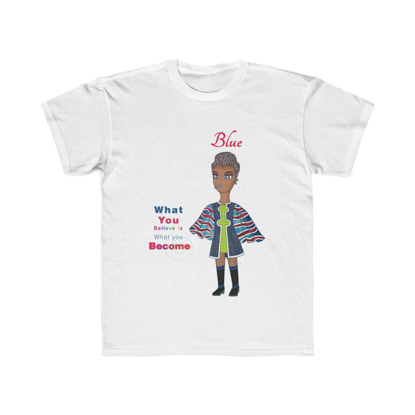 Blue Kids Regular Fit Tee - The BirdGirls
