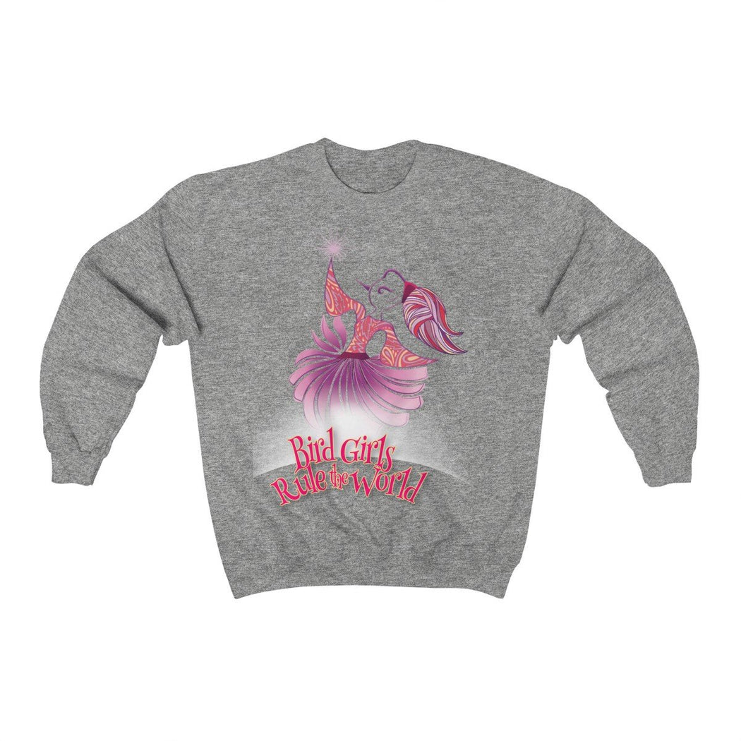 BirdGirls Rule the World Unisex Heavy Blend™ Crewneck Sweatshirt - The BirdGirls