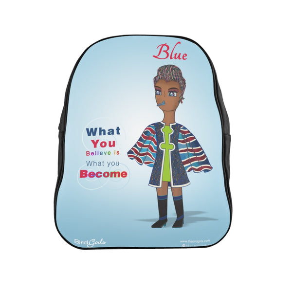 Blue BirdGirl School Backpack - thebirdgirls.com