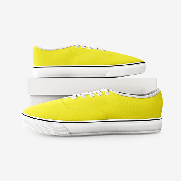 BirdGirls Lemon Shine Unisex Canvas Shoes Fashion Low Cut Loafer Sneakers - The BirdGirls