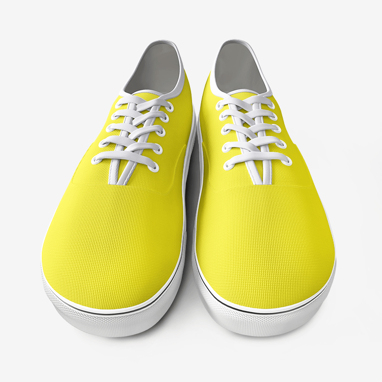 BirdGirls Lemon Shine Unisex Canvas Shoes Fashion Low Cut Loafer Sneakers - The BirdGirls