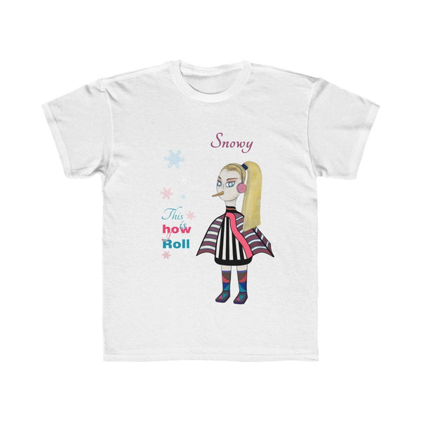 Snowy Kids Regular Fit Tee - The BirdGirls