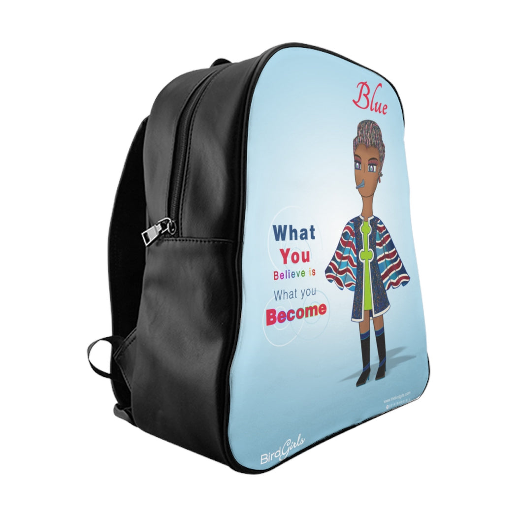 Blue BirdGirl School Backpack - thebirdgirls.com