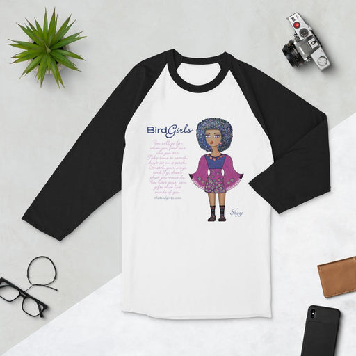 Shygo 3/4 sleeve raglan shirt - The BirdGirls