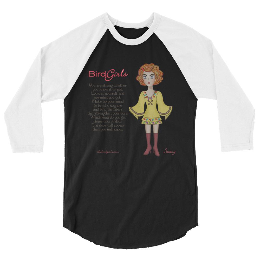 Sunny 3/4 sleeve raglan shirt - The BirdGirls