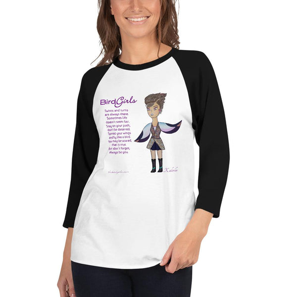 Kalinda 3/4 sleeve raglan shirt - The BirdGirls