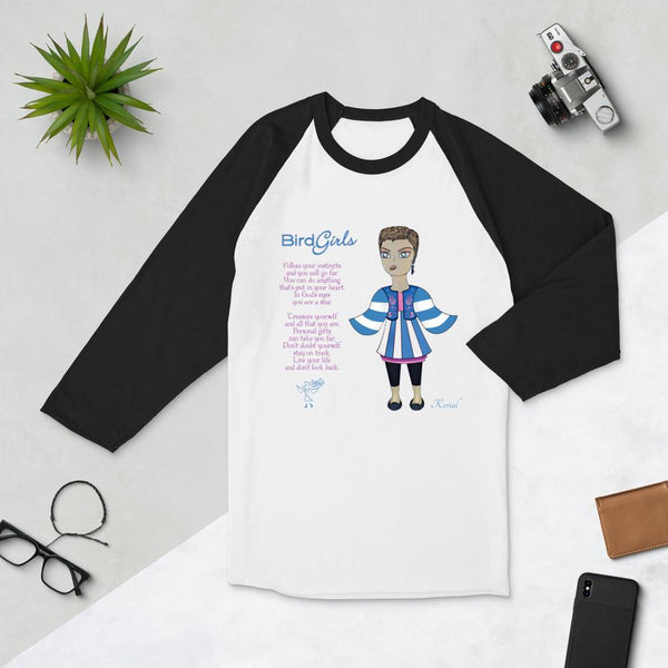 Korial 3/4 sleeve raglan shirt - The BirdGirls