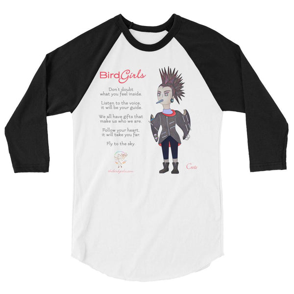 Crete 3/4 sleeve raglan shirt - The BirdGirls