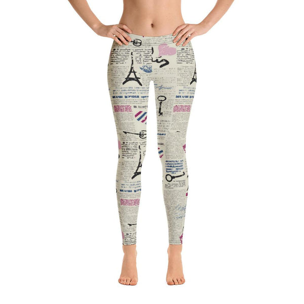 BirdGirls News Print Leggings - The BirdGirls