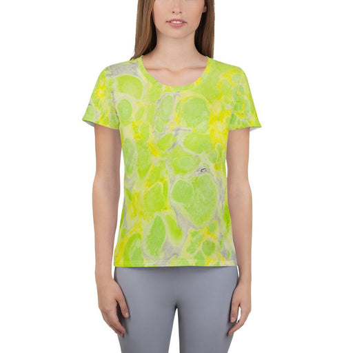 BirdGirls Lime Time All-Over Print Women's Athletic T-shirt - The BirdGirls