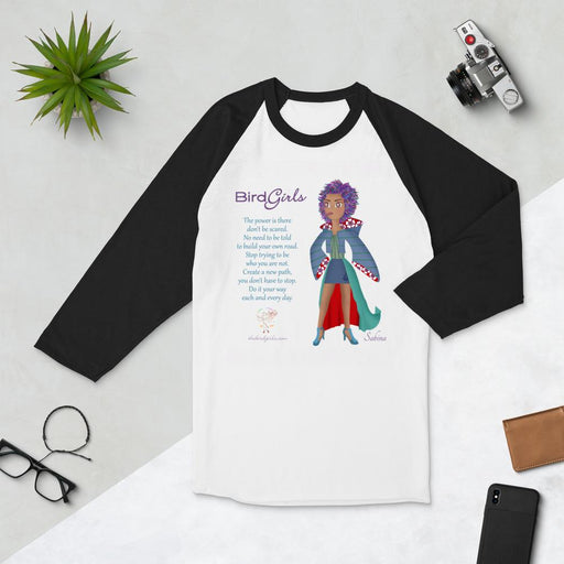 Sabina 3/4 sleeve raglan shirt - The BirdGirls